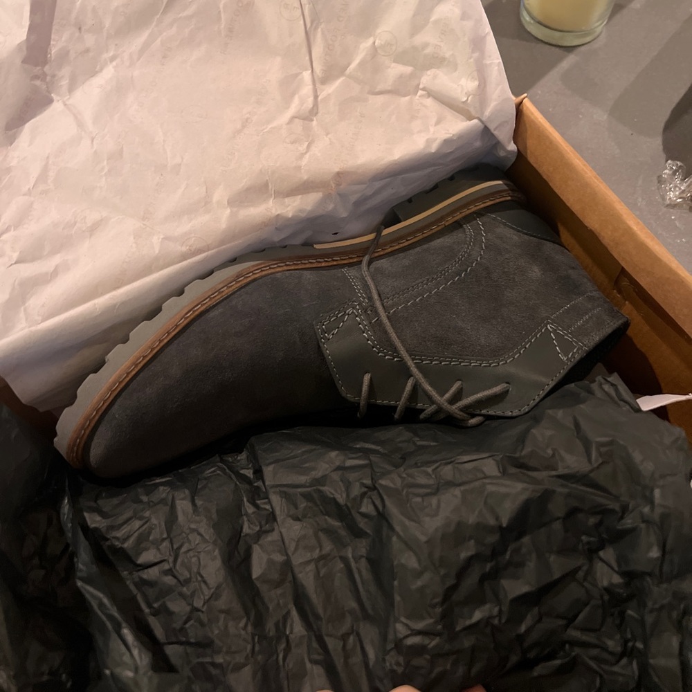 Leather boots